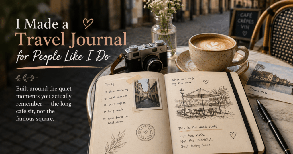 I Made a Travel Journal for People Who Travel Like I&nbsp;Do
